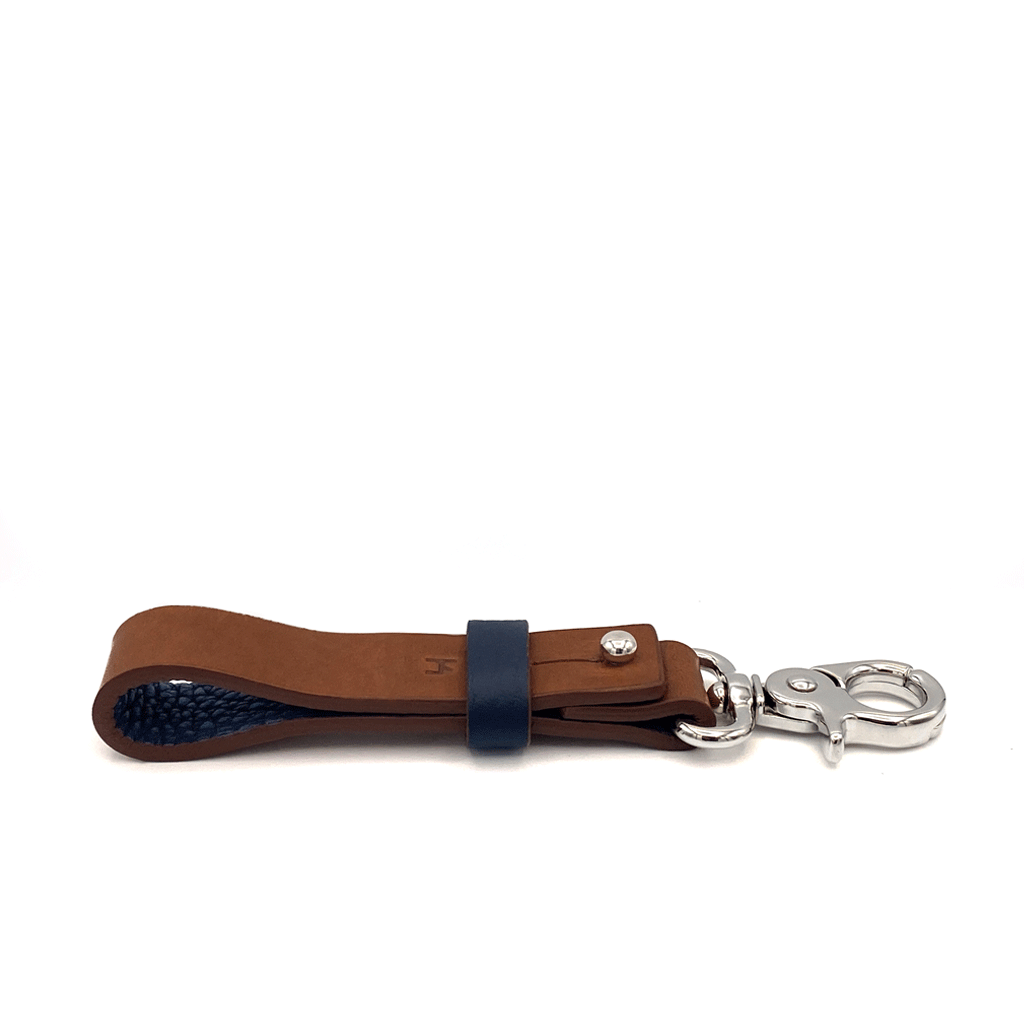Porte-clés en cuir et acier pour hommes, accessoires suspendus à la taille,  porte-clés de voiture, porte-clés sur Clip de ceinture – acheter aux